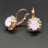 Auskari "Krāšņums II (Rose Water Opal)" ar Swarovski™ kristāliem